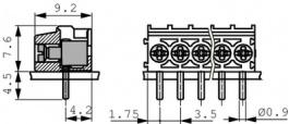 PT 1,5/2-3,5-V, PCB Terminal Block 2P3.5 mm, Phoenix Contact