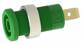 RND 350-00062, Banana Socket  diam.4mm Green 36A Faston Terminal, 4.8 x 0.8 mm, RND Lab