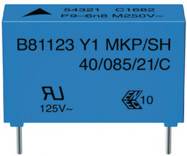 B81123-C1332-M, Y capacitor 3.3 nF 500 VAC, TDK-Epcos