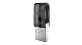 SP032GBUC3C10V1K, USB Stick, Mobile C50, 32GB, USB 3.1, White, Silicon Power
