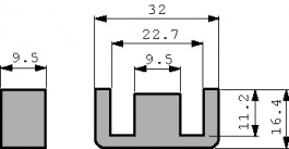 B66229-G-X127, E 32/9 core N27, TDK-Epcos