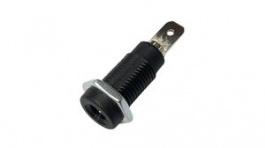 KPN-4A BLACK, Socket \x1a4mm 19A Nickel-Plated, K & H
