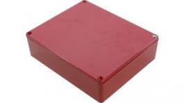 1590XXRD, Die Cast Stomp Box, 121 x 145.2 x 39.3 mm, Aluminium,&nbsp;&nbsp;Red, Hammond