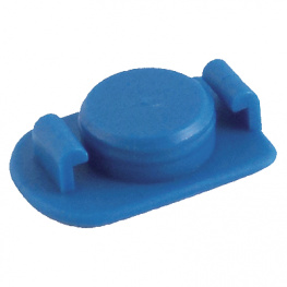 910-ECB, Cartridge End Cap Blue, 10 cc, Blue, Metcal