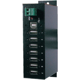 EX-1177HMV, Industrial Hub USB 2.0 7x Black, Exsys