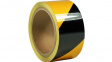 RND 605-00032 Reflective Hazard Marking Tape, Black / Yellow, 50 mm x 10 m