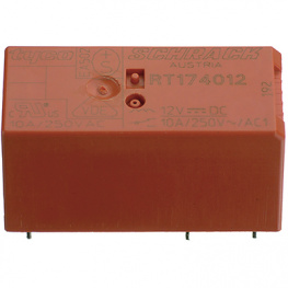 3-1393239-8, RT174012 PCB power relay 12 VDC 250 mW, Schrack / TE