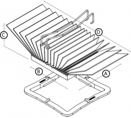 ATS-50230B-C2-R0, Heat sink 23 mm 8.3 K/W blue anodised, Advanced Thermal Solutions