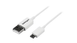 USBPAUB50CMW, Charging Cable USB-A Plug - USB Micro-B Plug 500mm USB 2.0 White, StarTech.com