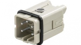 1498300000, Plug Insert, Size 1, 4 Poles, Screw, 400V, 16A, Weidmuller