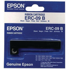 S015166, Colour ribbon Nylon ERC09 Black, Epson