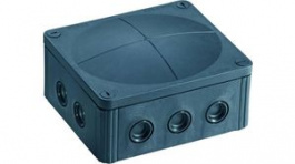 COMBI 1210/5 GrEy, Junction Box 160x140x81mm Grey Polypropylene IP66/IP67, WISKA LTD