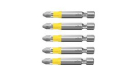 41628, Насадка; Pozidriv; PZ2; 50мм; Монтаж: 1/4" (E6,3мм); 5шт; Серия: Y, Wiha