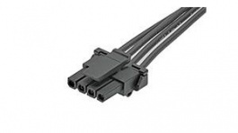 145132-0403, Micro-Fit TPA-to-Micro-Fit TPA Off-the-Shelf (OTS) Cable Assembly Single Row 300.00mm Length 4 Circuits Black, Molex