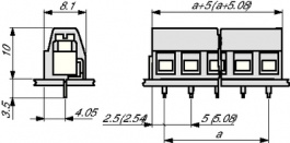 1729160, MKDSN 1,5-6-5,08 pcb terminal block 0.14...1.5 mm2 solid or stranded 5.08 mm, 6, Phoenix Contact