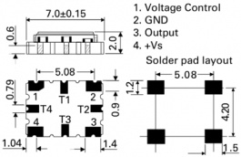 LF TVXO009900, Oscillator CFPT-125 10 MHz, IQD