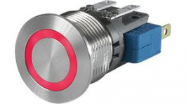 3-102-620, Переключатель: антивандальный; Пол: 2; SPDT; 10A/250ВAC; ON-(ON), Schurter