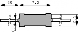 H826K7BDA, Resistor 26.7 kOhm 0.125 W +- 0.1 %, TE Connectivity