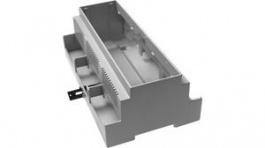 CNMB/9V/2, DIN Rail Module Box Size 9 Open Top Vented Both Sides Open 159x90x58mm Light Gre, CamdenBoss