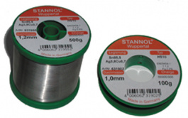 TSC HS10, 631901, Solder wire Sn95/Ag4/Cu1 100 g 0.7 mm, Stannol