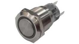 RND 210-00555, Anti-Vandal Push-Button Switch, Yellow, Momentary Function, 19 mm, IP67, RND Components