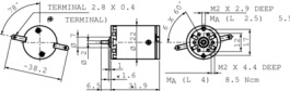 110147, DC Motor, 22 mm, 22 mm, MAXON MOTOR
