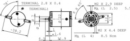 110147, Двигатель постоянного тока, 22 mm, MAXON MOTOR