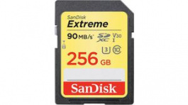 SDSDXVF-256G-GNCIN, Карта памяти; Extreme; SD XC; 256ГБ; Считывание:90МБ/с; UHS I, Sandisk