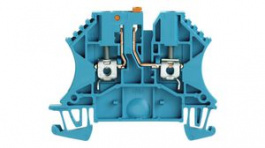 8731640000, Test Disconnect Terminals, 500V, 24A, 2 Poles, 2.5mm\x1a, Screw, Blue, Weidmuller