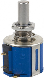 3541H-1-103L, Потенциометр: осевой; многооборотный; 10кОм; 2Вт; ±10%; 6,35мм, Bourns