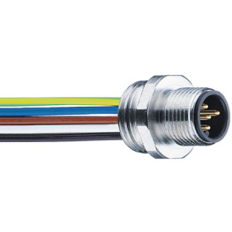 RSFM 5/0,5 M, Panel mount plug M12 + cable, Lumberg Automation (Belden brand)
