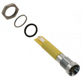 Q8R1CXXY24E, LED Indicator yellow 24 VDC, APEM