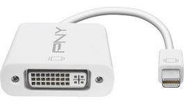 A-DM-DV-W01-RB, MiniDP to DVI Adapter White, PNY