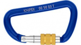 00 50 03 T BK, Карабин; для высотных работ; Мат-л: алюминий; 2шт., Knipex