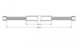 2JCIE-HARNESS-01, Соединительный кабель; 500мм; -10?60°C, Omron