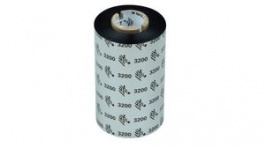800132-101, Print Ribbon, Resin/Wax, 74m x 33mm, Black, Zebra
