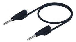 MVLF WS 2/10 SW, Test Lead \x1a2mm 100mm Black Nickel-Plated Brass, SKS Kontakttechnik