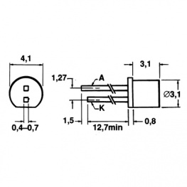 OP 165W, IR-LED 940 nm, Optek