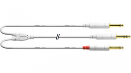 CFY 3 VPP-SNOW, Y-Adapter Cable, 1 x Jack Plug Stereo 6.3 mm, Cordial