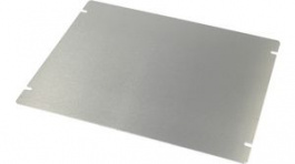 1434-108, Bottom Mounting Plate 254x1x203mm Aluminium, Hammond