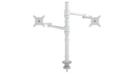 58.140, Viewlite Adjustable Dual Monitor Arm 8kg 75x75/100x100 White, Dataflex