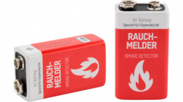 5021023-01, Lithium Battery for Smoke Detectors 9 V, 6AM6, Ansmann