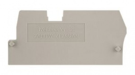 1816030000 [50 шт], End Plate, 58x2.5mm, Dark Beige, Weidmuller