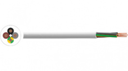 RND 475-00004 [50 м], Mains cable&nbsp;&nbsp; 3 x1.5 mm2 Copper Unshielded , 300/500 V White, RND Cable