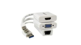 MACAMDPGBK, Adapter Kit for Macbook Air, USB-A - RJ45/Mini DisplayPort - HDMI/Mini DisplayPo, StarTech