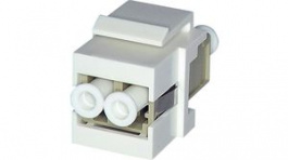 KOLMMDXwh, Fibre Keystone Coupler LC to LC MM, White, TUK Limited