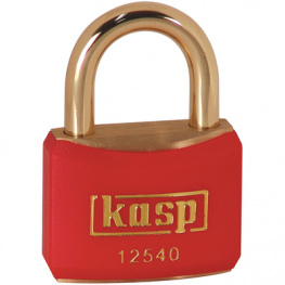 K12440REDD, Brass lock, red 40 mm, Kasp