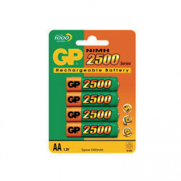250AAHC-U4/AA [4 шт], NiMH rechargeable battery HR6/AA 1.2 V 2500 mAh, GP Batteries