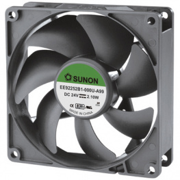 EE92252S1-000U-A99, Вентилятор: DC; осевой; 24ВDC; 92x92x25мм; 87,55м3/ч; 34дБА; 28AWG, Sunon