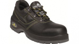 JET2SPNO42, Essential Leather Safety Trainer Size=42 Black, Delta Plus